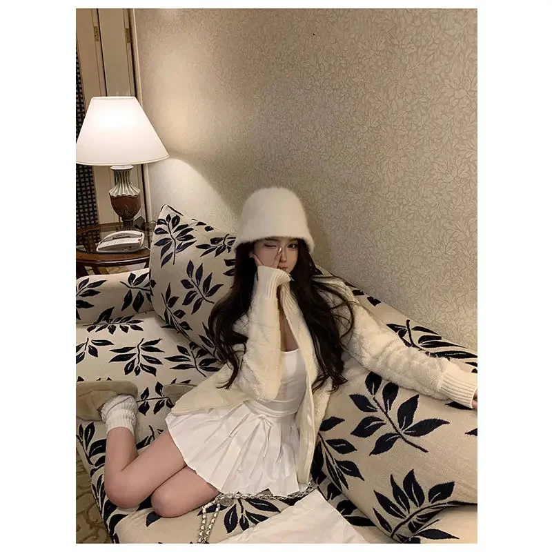 Elegant Embroidered Stand Collar Sweater Coat Women's Loose Long Sleeves Knitted Top Winter New Design Heavy Industry Cardigan - Image 3